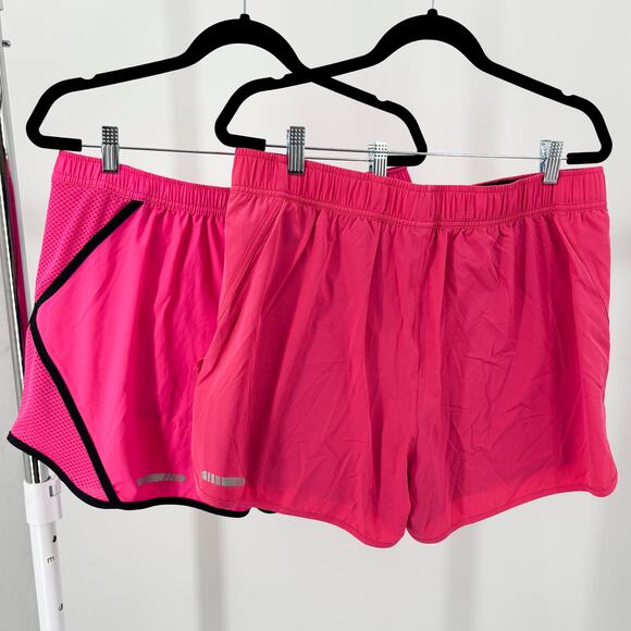 Lot of 2 BCG Women’s Running Shorts Size XL Pink Tru-Wick and Lined Athletic - Picture 1 of 9